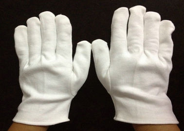 100% Cotton Medical Gloves Self Hemmed Cuff white colour thick fabric prompt delivery low MOQ Amazon ebay wish shopee