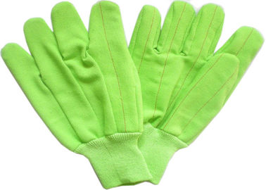 Colorful Warm Fleece Gardening Working Gloves With Knit Wrist For Winter Use